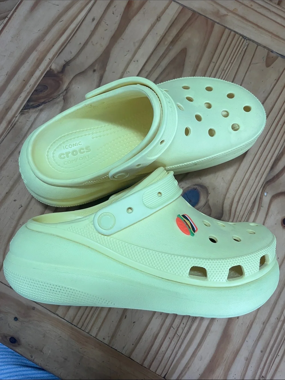 CROCS Platform Classic Clog in Pale Yellow